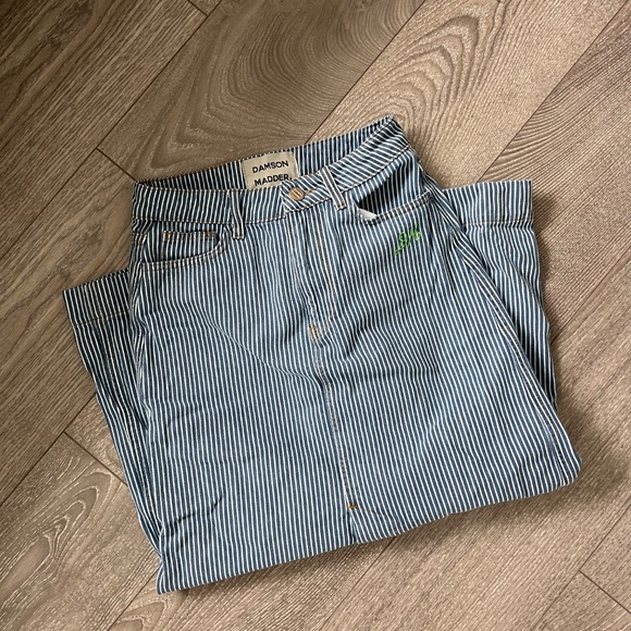 Classic Blue Striped Maxi Skirt - Picture 3 of 4